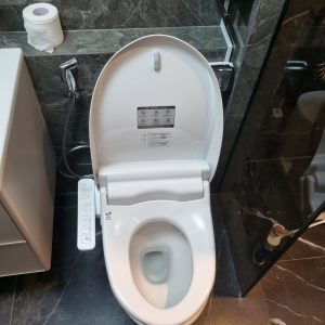 Bồn cầu Inax một khối nắp rửa điện tử AC-959A+CW-H18VN