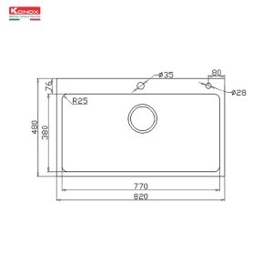 Workstation Sink KN8248SO Dekor
