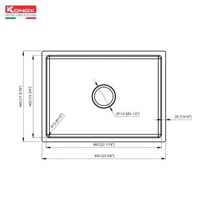 Chậu rửa bát KN6044SU Dekor