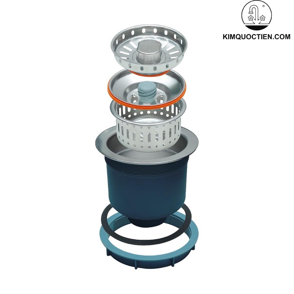 Bát rác 4 lớp Inox 304 KLUGER KS-502DN113