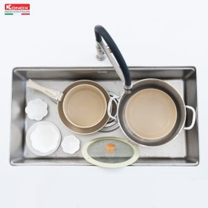 Chậu rửa bát chống xước phong cách Nhật TARI 8748SR