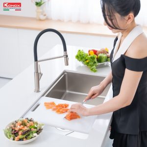 Chậu rửa bát chống xước phong cách Nhật TARI 8748SR