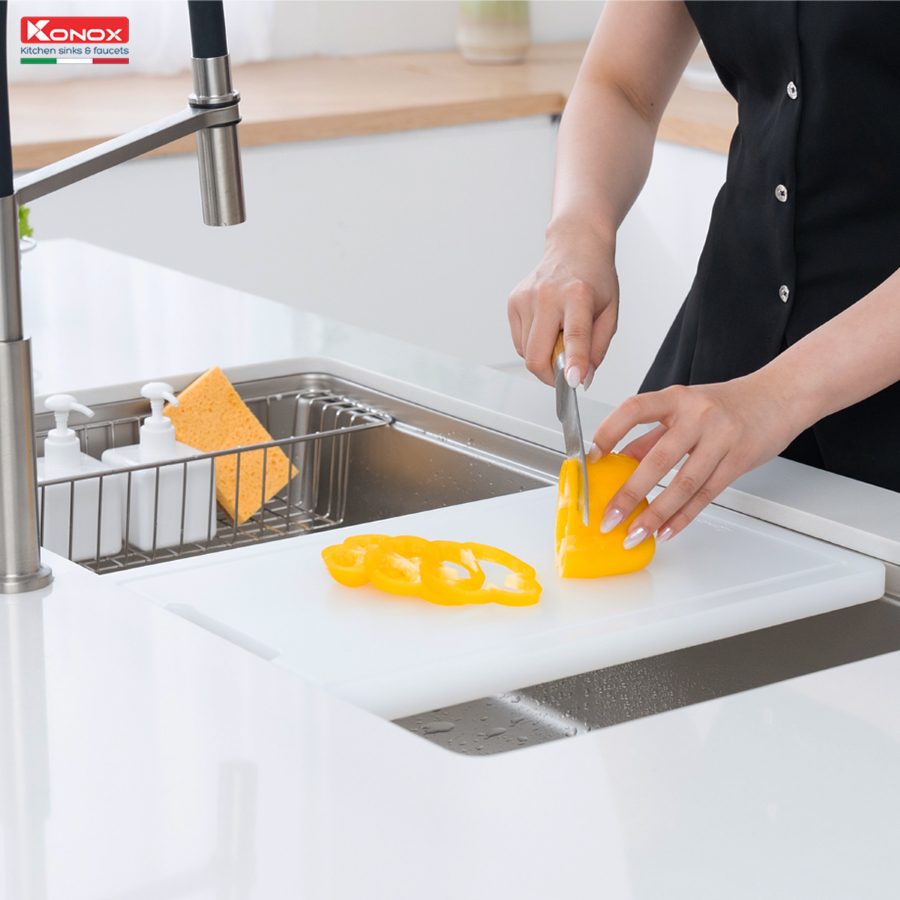 Chậu rửa bát chống xước phong cách Nhật TARI 8748SRChậu rửa bát chống xước phong cách Nhật TARI 8748SR