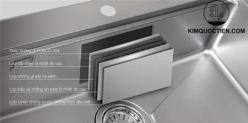 Chậu rửa bát Kluger KU7844FS Basic