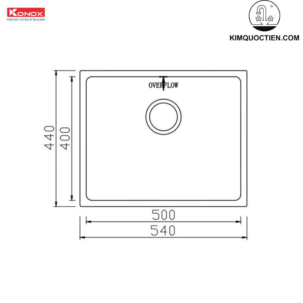 chậu rửa bát KN5444SU Dekor