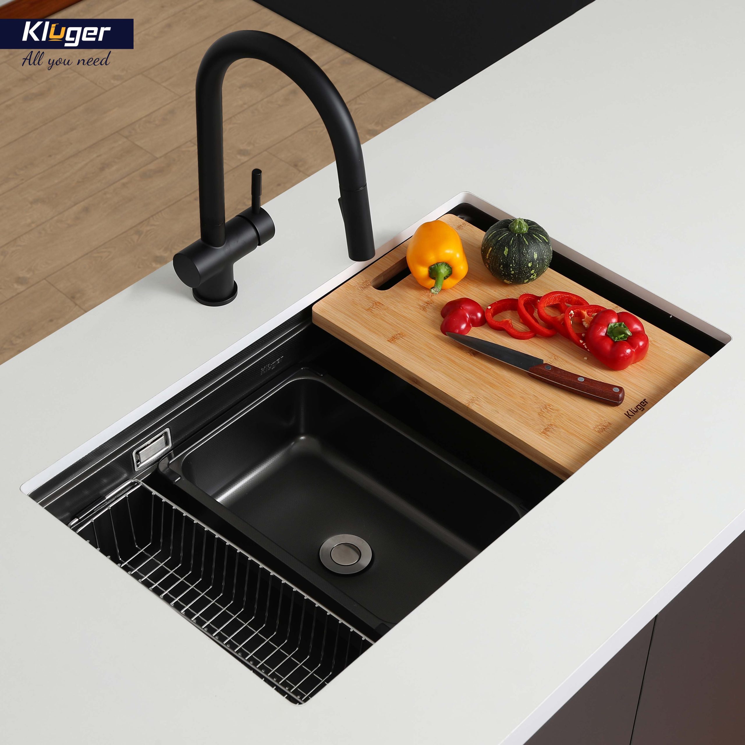 Chậu rửa nhỏ inox Kluger KSWB – 401FB