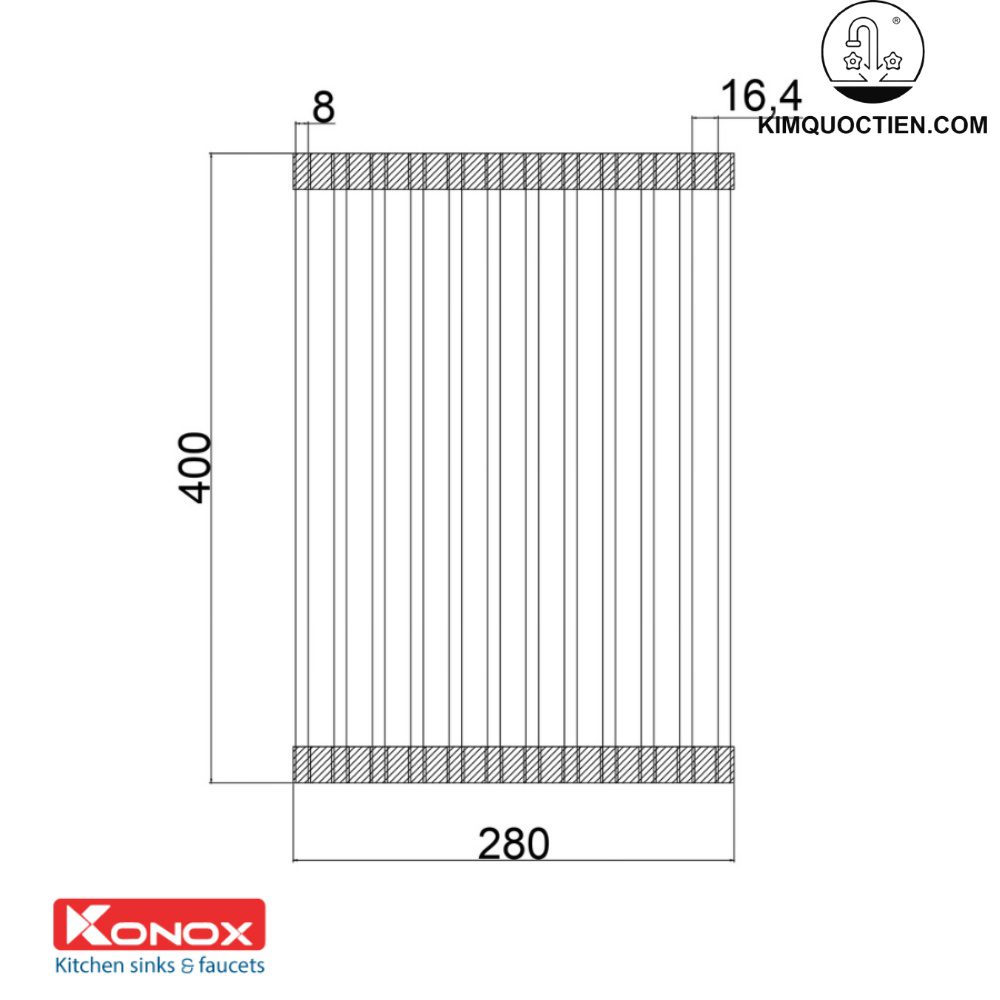 Giá kê đồ đa năng Konox Rollmat RM01