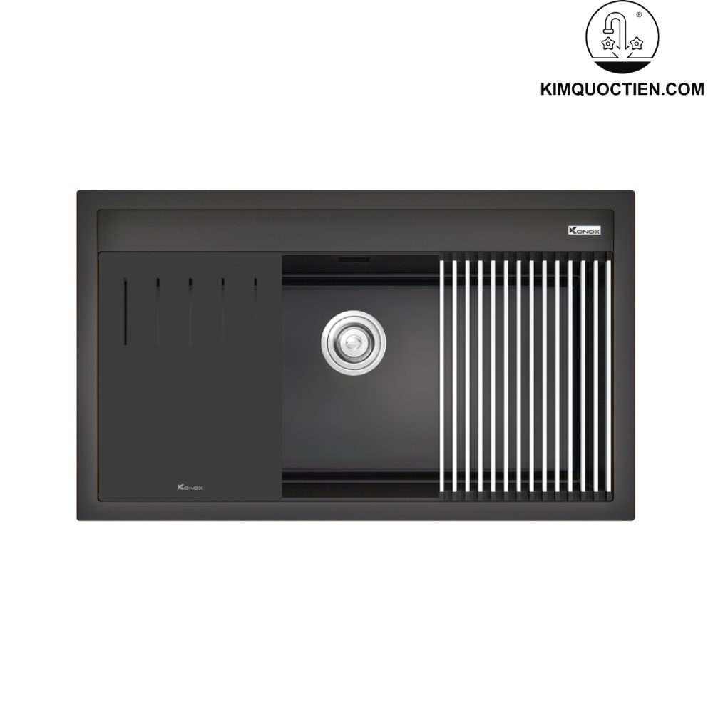 chậu rửa bát Granite Sink Terra 860S Black