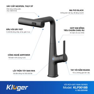 Vòi rửa bát Kluger KLF0018B