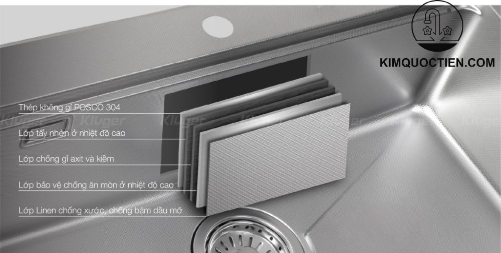 Chậu rửa bát Kluger KU8121S – S68