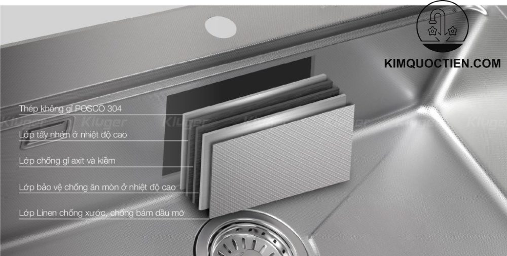 chậu rửa bát Kluger KWU8161FS – S86