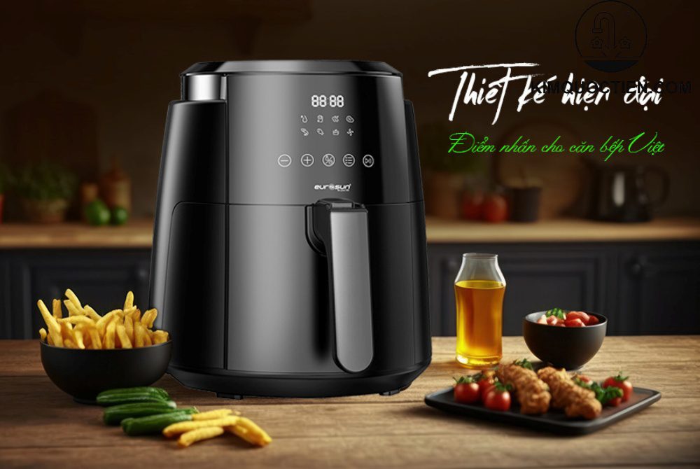 Nồi chiên không dầu EU-AR15B được trang bị bảng điều khiển cảm ứng Digital, không chỉ tăng tính thẩm mỹ cho sản phẩm mà còn đảm bảo độ bền cao trong quá trình sử dụng.