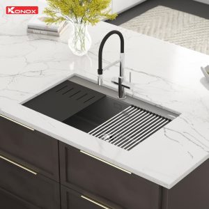 Chậu rửa bát đá Granite Sink Terra 860S Grey