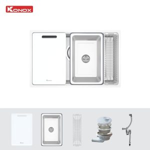 Chậu rửa bát 1 hố Konox Tari 7648SM