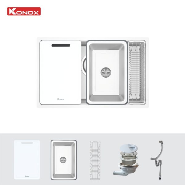 Chậu rửa bát 1 hố Konox Tari 7648SM