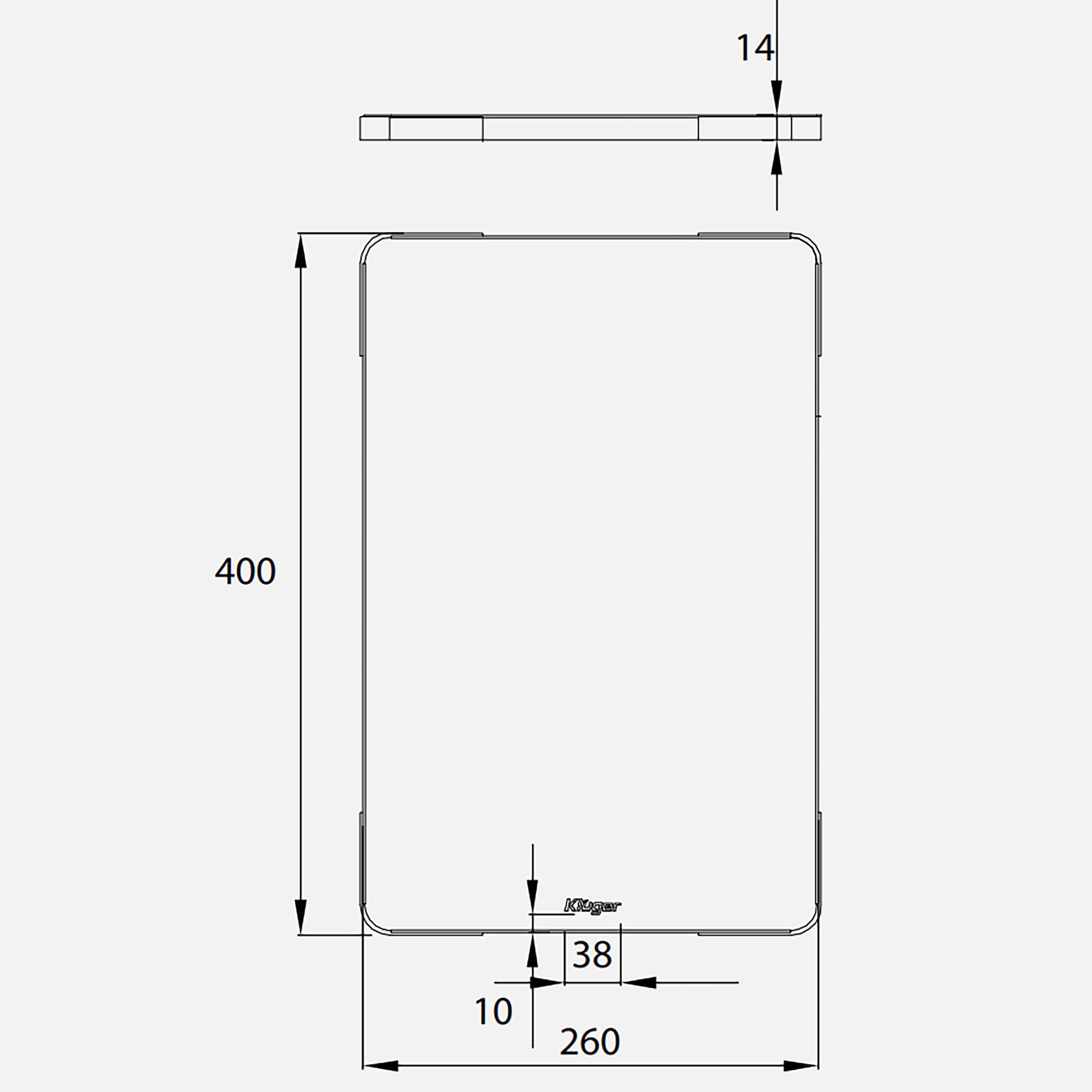 Thớt inox Kluger KCB – 121FB