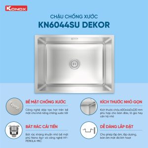 Chậu rửa bát KN6044SU Dekor