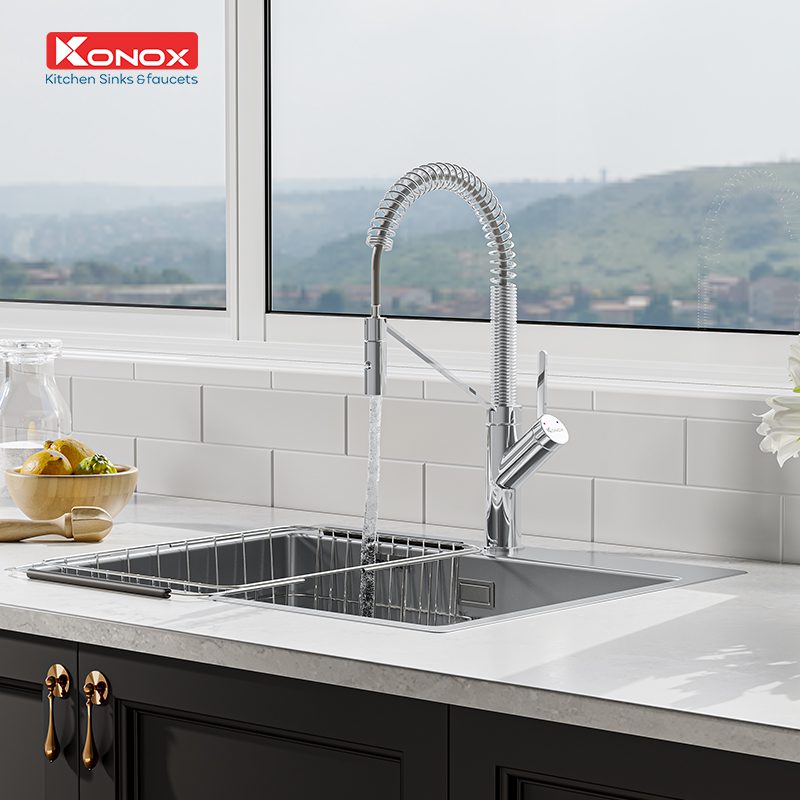 vòi rửa bát dây rút Gusta