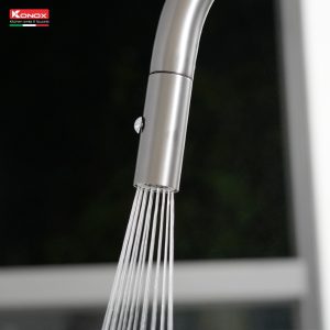 Vòi rửa bát dây rút Venice Gun Metal