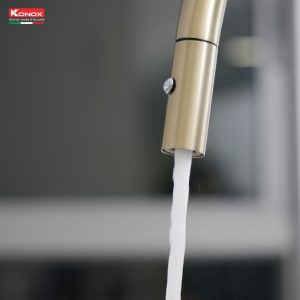 Vòi rửa bát dây rút Konox Venice Gold
