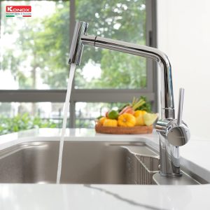 Vòi rửa bát dây rút Volta Chrome