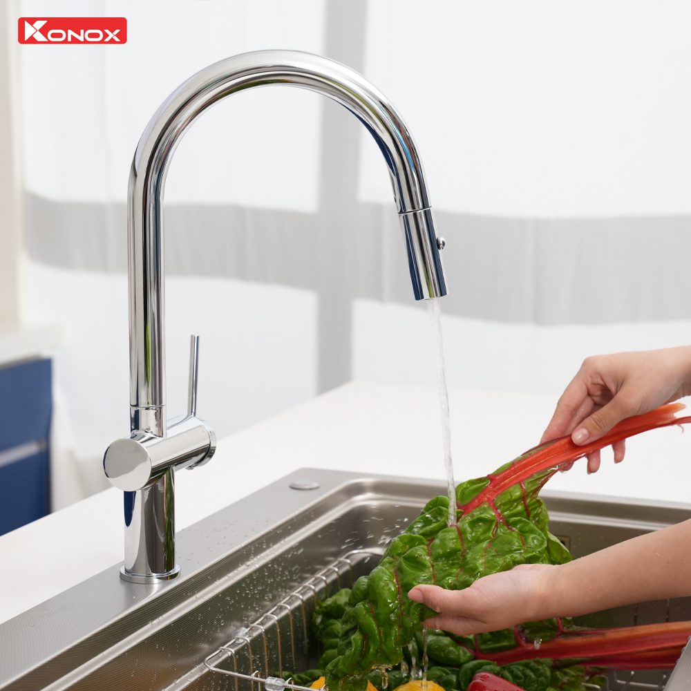 Vòi rửa bát dây rút Reno