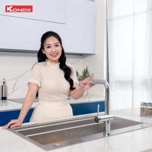 Vòi rửa bát dây rút Stream Chrome