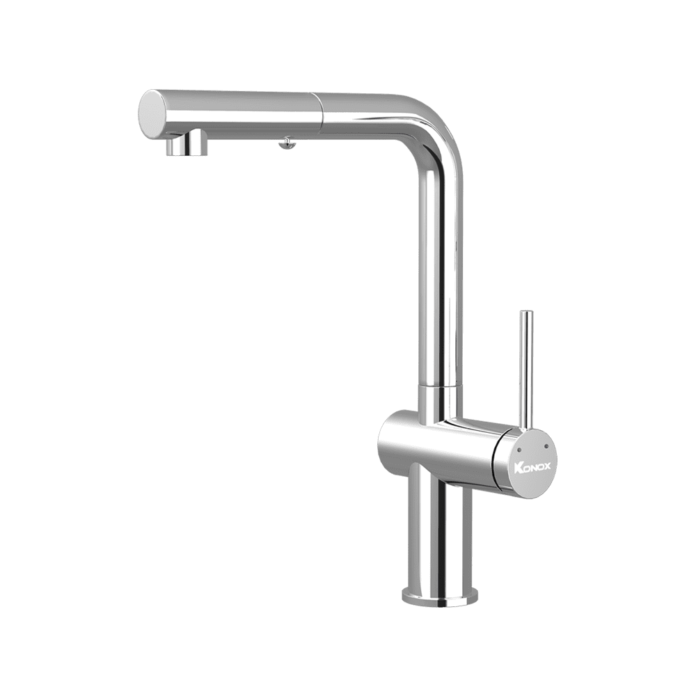 Vòi rửa bát dây rút Stream Chrome