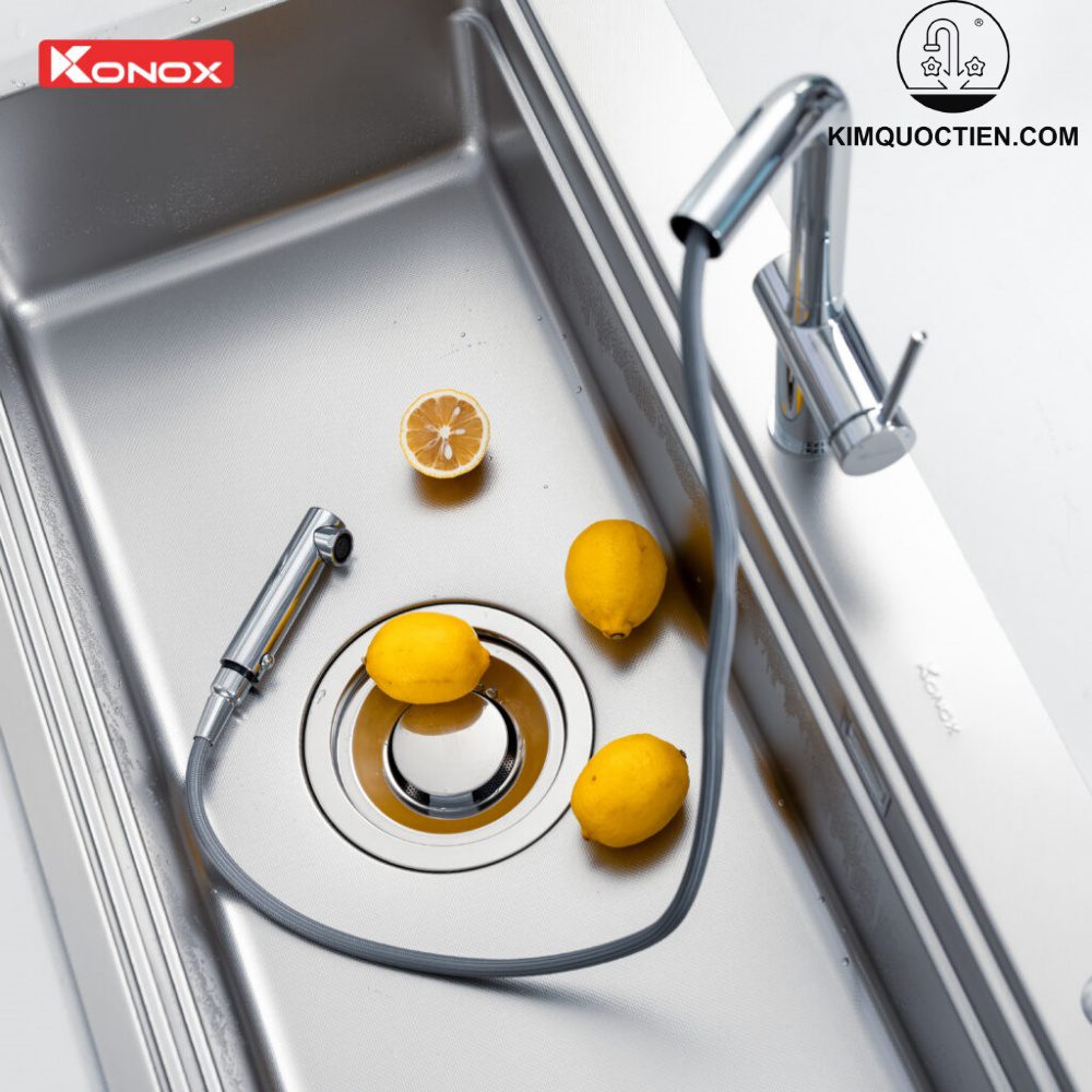 Vòi rửa bát dây rút Stream Chrome