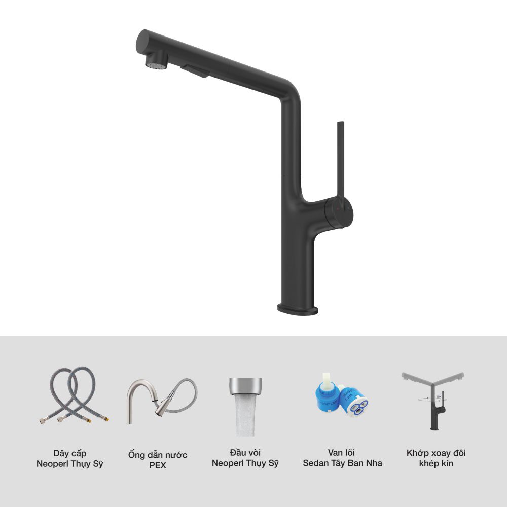 vòi rửa bát Kluger KLF0001B