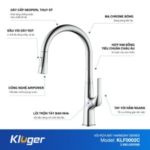 Vòi rửa bát Kluger KLF0002C