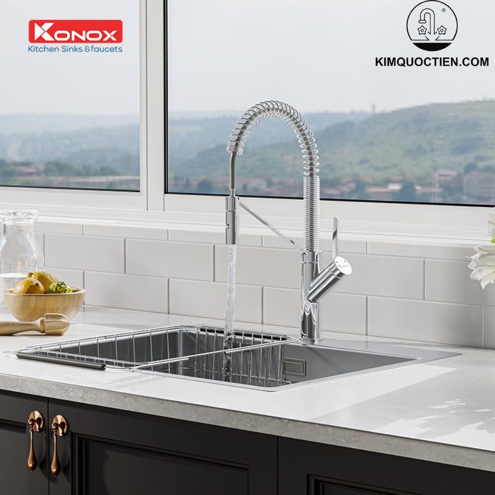 vòi rửa bát dây rút Gusta