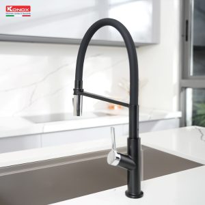 Vòi rửa bát thân mềm Tema Black