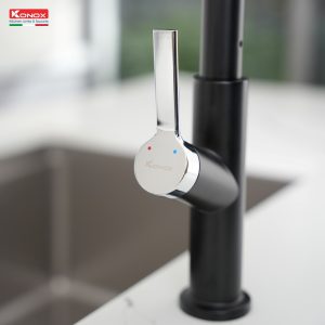 Vòi rửa bát thân mềm Tema Black