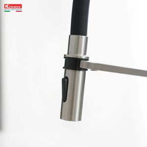 Vòi rửa bát thân mềm Tema Nickel