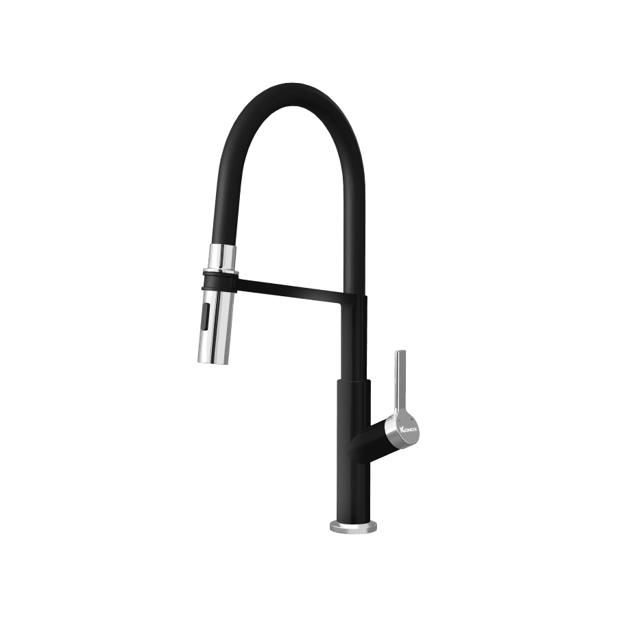 Vòi rửa bát thân mềm Tema Black