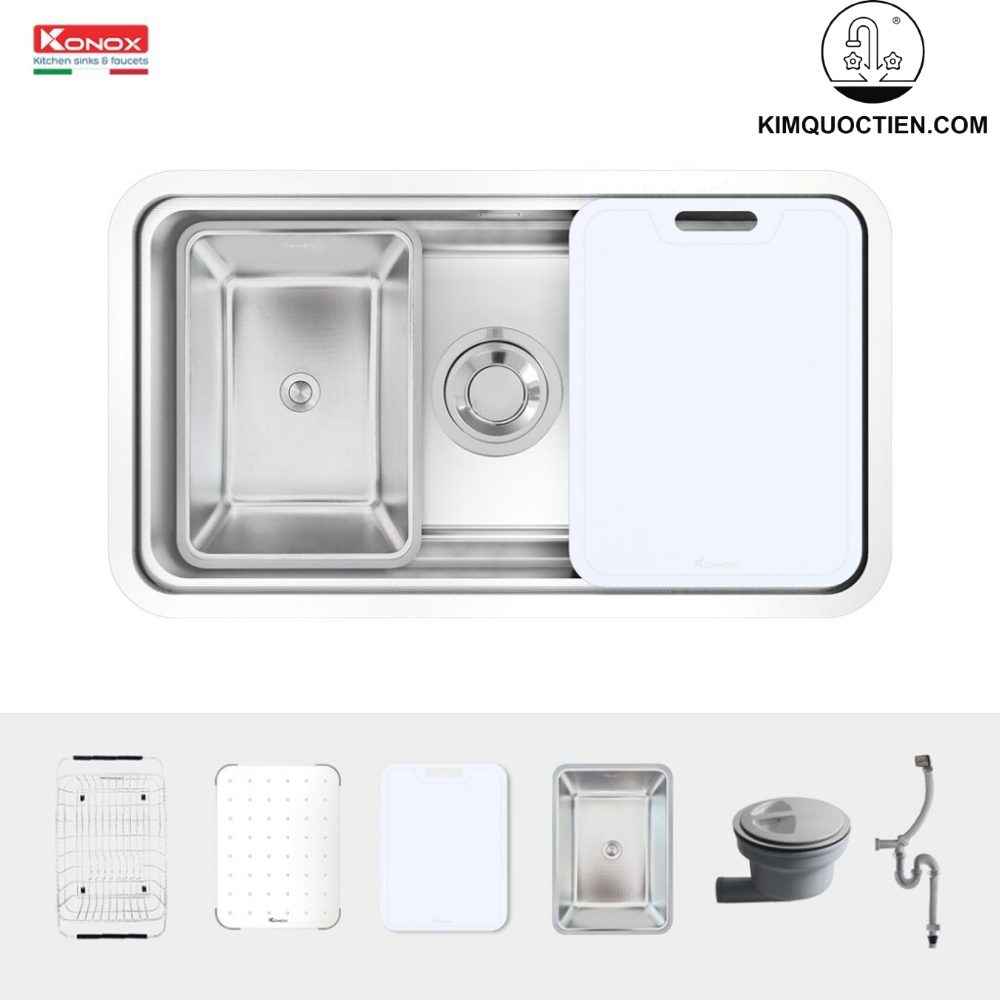 Bộ sản phẩm KN8347SU Dekor đi kèm một bộ phụ kiện đầy đủ và tiện ích: