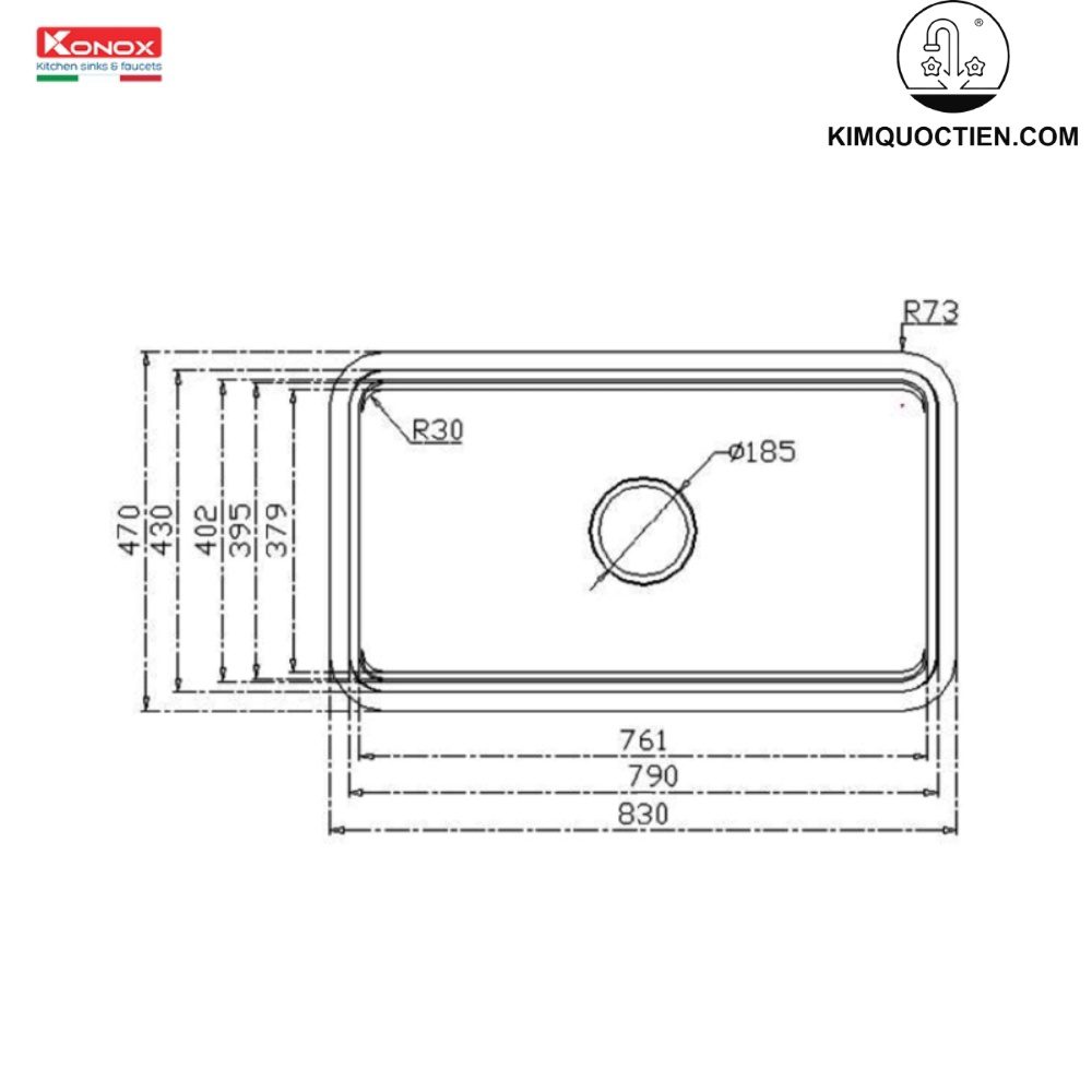 Workstation Sink KN8347SU Dekor