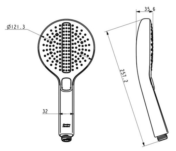 Tay sen tắm 03 chế độ American Standard 1030990001