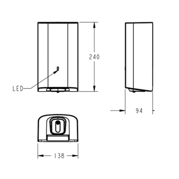 Hộp đựng xà phòng cảm ứng American Standard dùng pin 1072689990