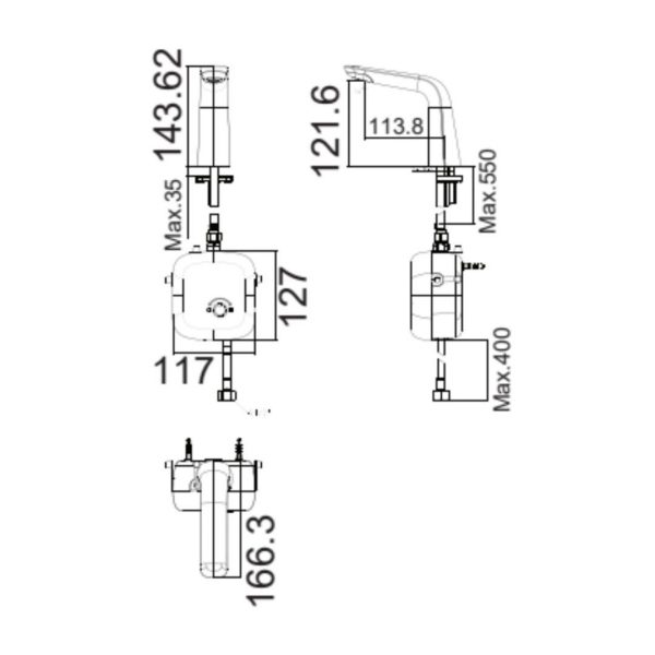 Vòi chậu lavabo American standard 1130080000 cảm ứng
