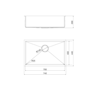 Chậu rửa chén bát Malloca MS 6044