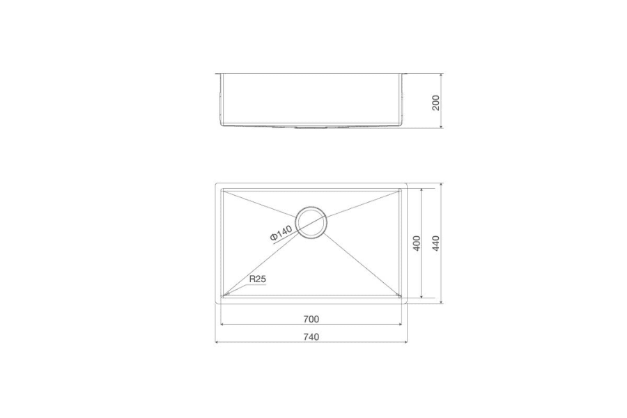 Chậu rửa chén bát Malloca MS 6044