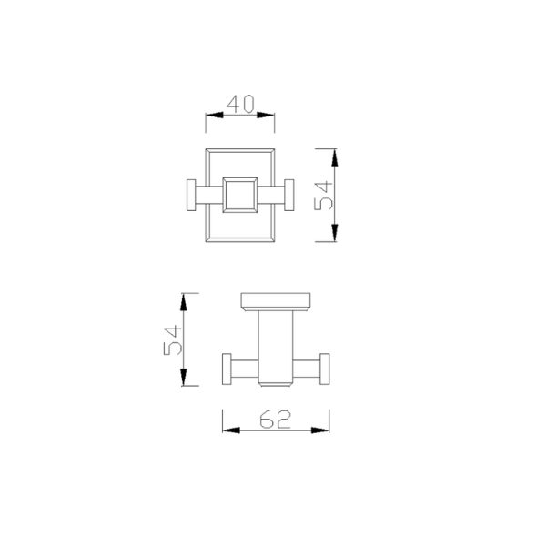 Móc áo đôi American Standard FFAS0481CS