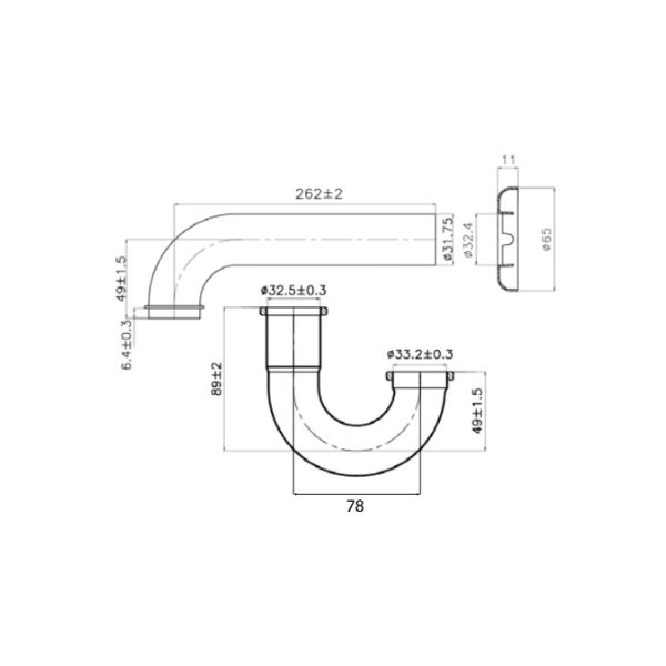 Ống thải nước chữ P American Standard FFAS3939E