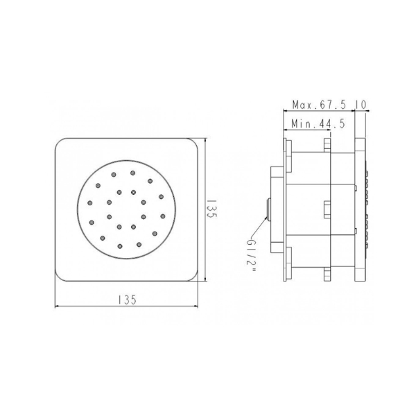 Đầu vòi sen âm tường American Standard FFASS054BHG