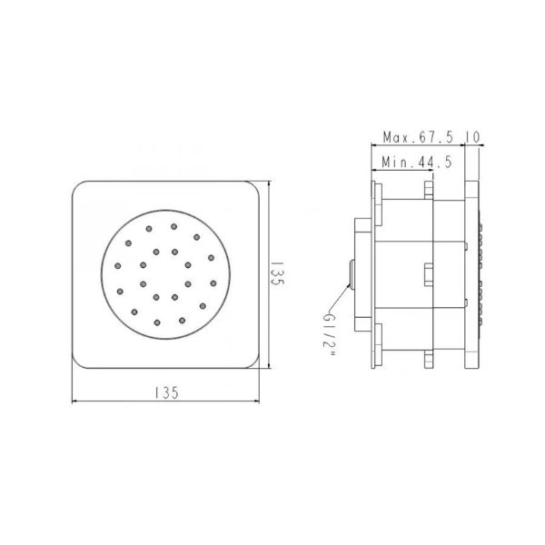 Đầu vòi sen tắm âm tường American Standard FFASS054CS