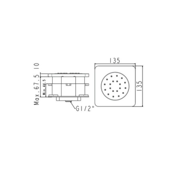 Vòi sen âm tường American Standard FFASS054MB