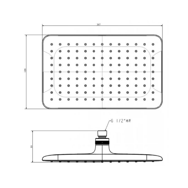 Đầu vòi sen âm tường American Standard FFASS515HG