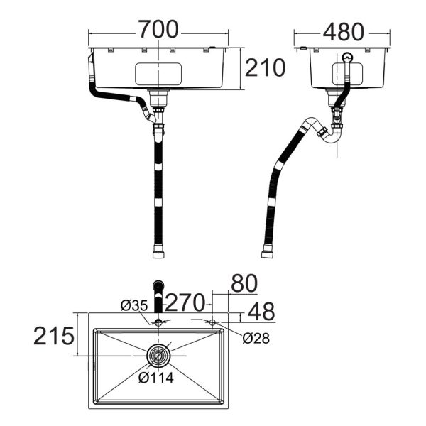Chậu rửa bát 1 hố American Standard FFASX121